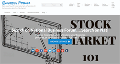 Desktop Screenshot of nationalbusinessforum.com