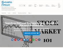 Tablet Screenshot of nationalbusinessforum.com